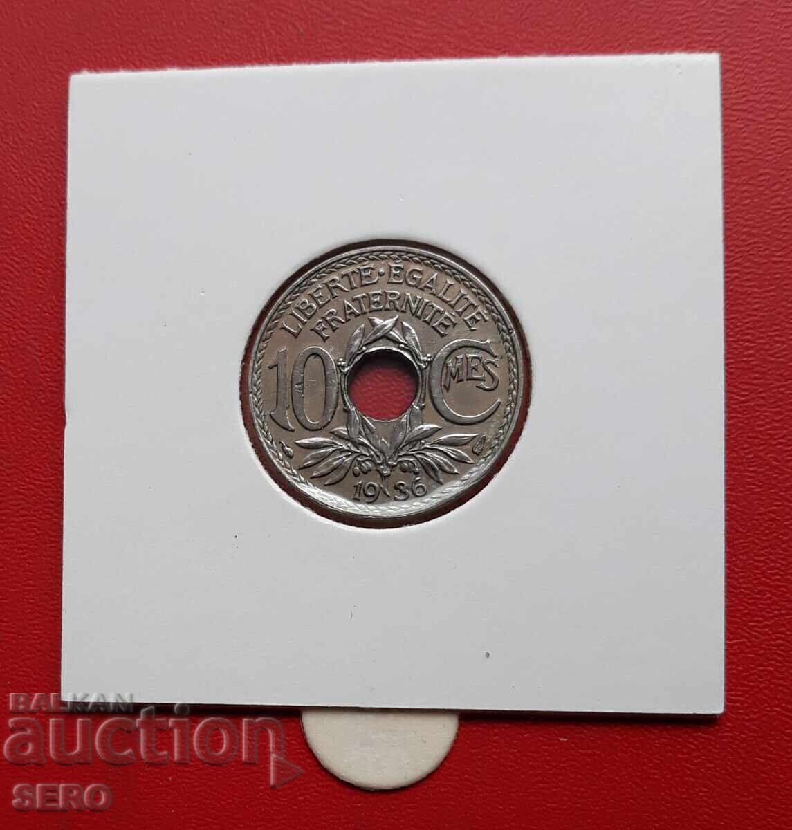 France-10 cents 1936