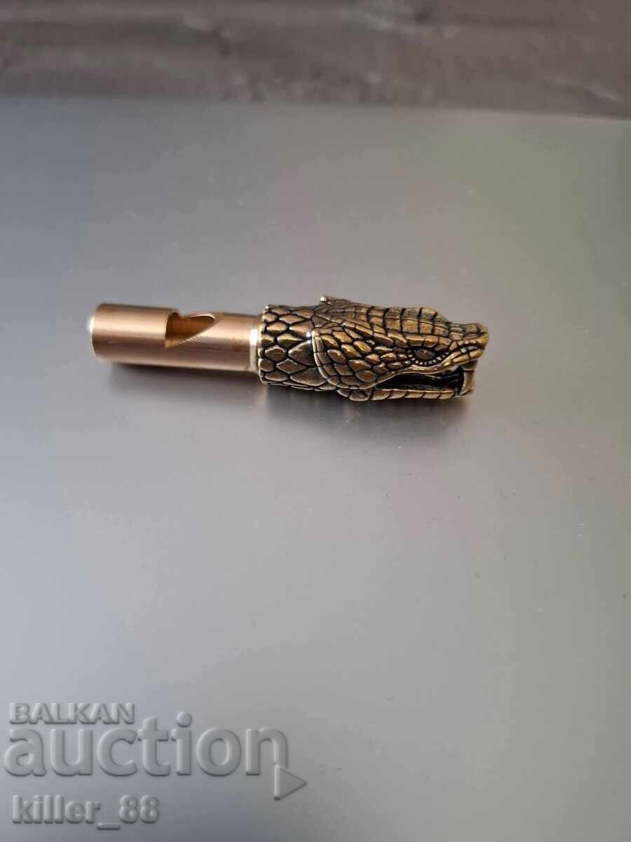 Δημοπρασία Χάλκινη σφυρίχτρα κόμπρα