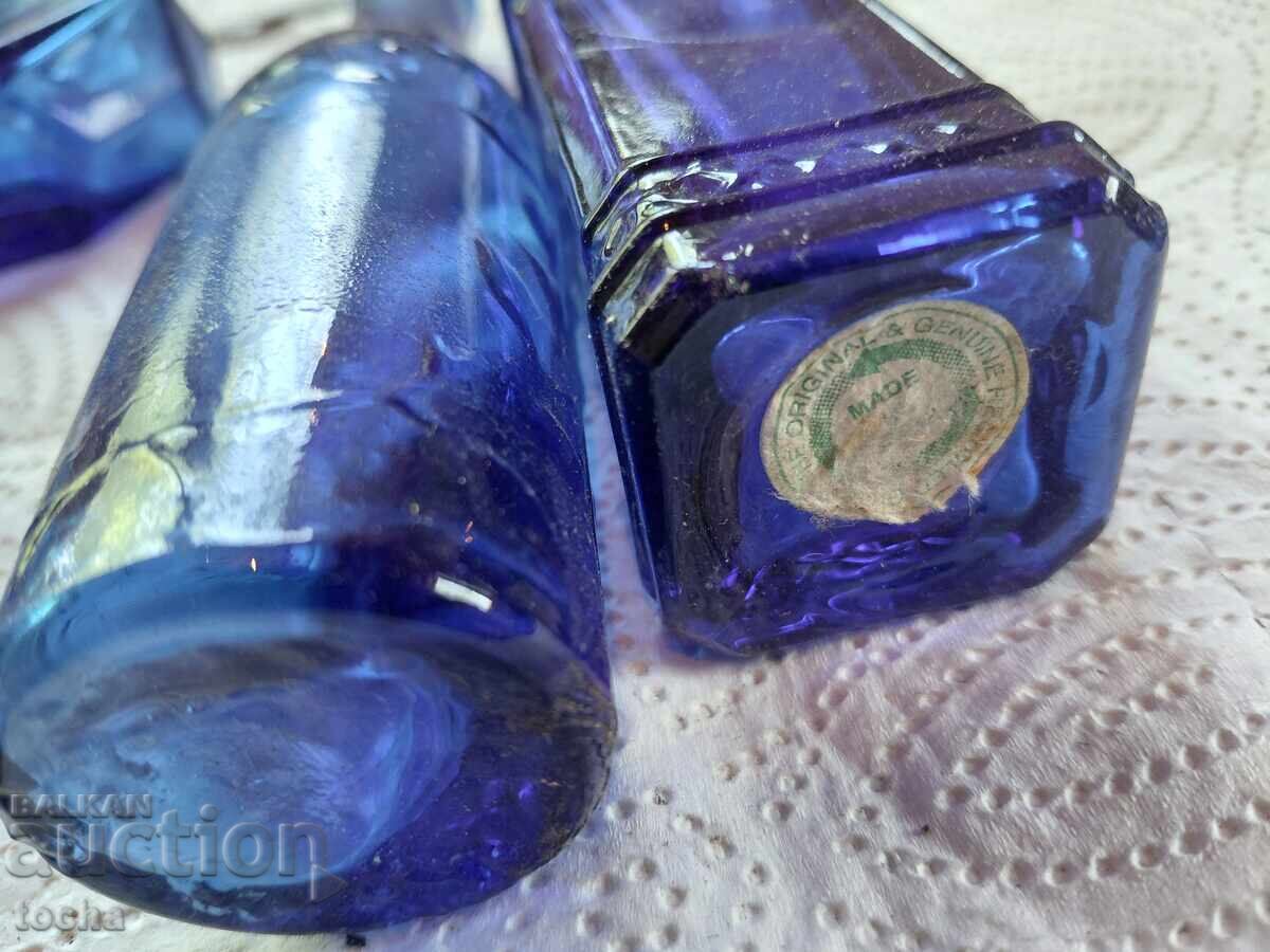 Set, blue glass, well-preserved with price € 0.01 | 0.02 BGN