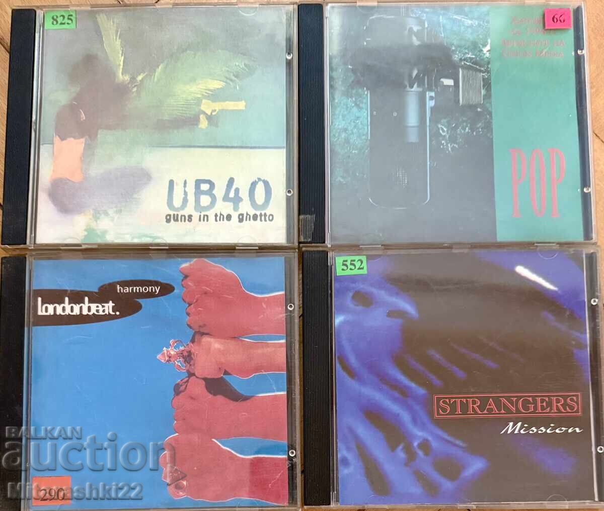 DISCURI AUDIO, CD-URI ORIGINALE CU MUZICĂ MP3/CD - 4 BUC