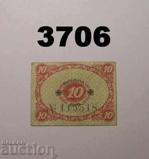 Glauchau 10 pfennig 1919 Germania cu preț € 0.80 | 1.56 BGN