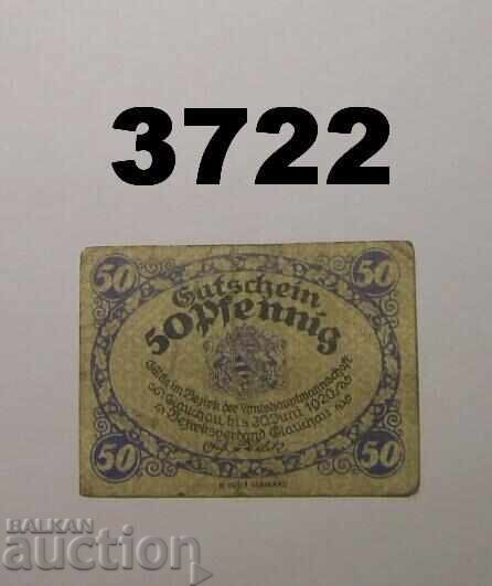 Glauchau 50 pfennig 1919 Germania