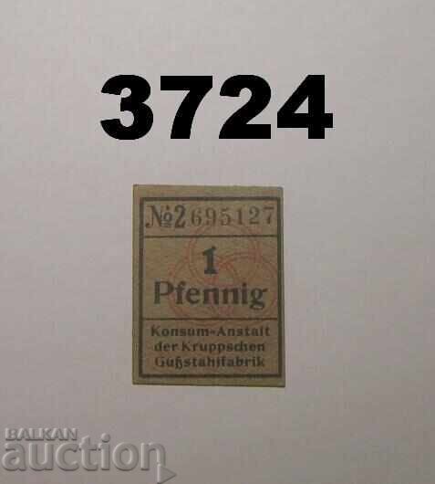 Essen 1 pfennig 1918 Konsum-Anstalt der Kruppschen