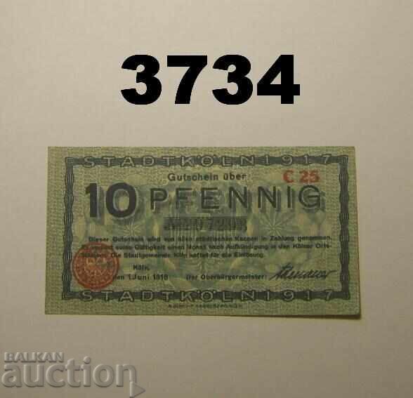 Köln 10 pfennig 1918 Germania