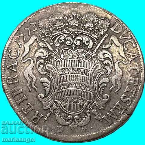Dubrovnik thaler 1773 Ragusa Rector silver - 6