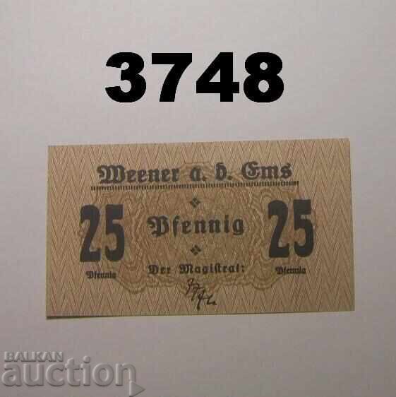Weener a. d. Ems 25 pfennig 1920 Germania