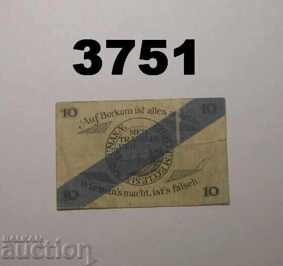 Borkum 10 pfennig 1920 Germany with price € 0.50 | 0.98 BGN