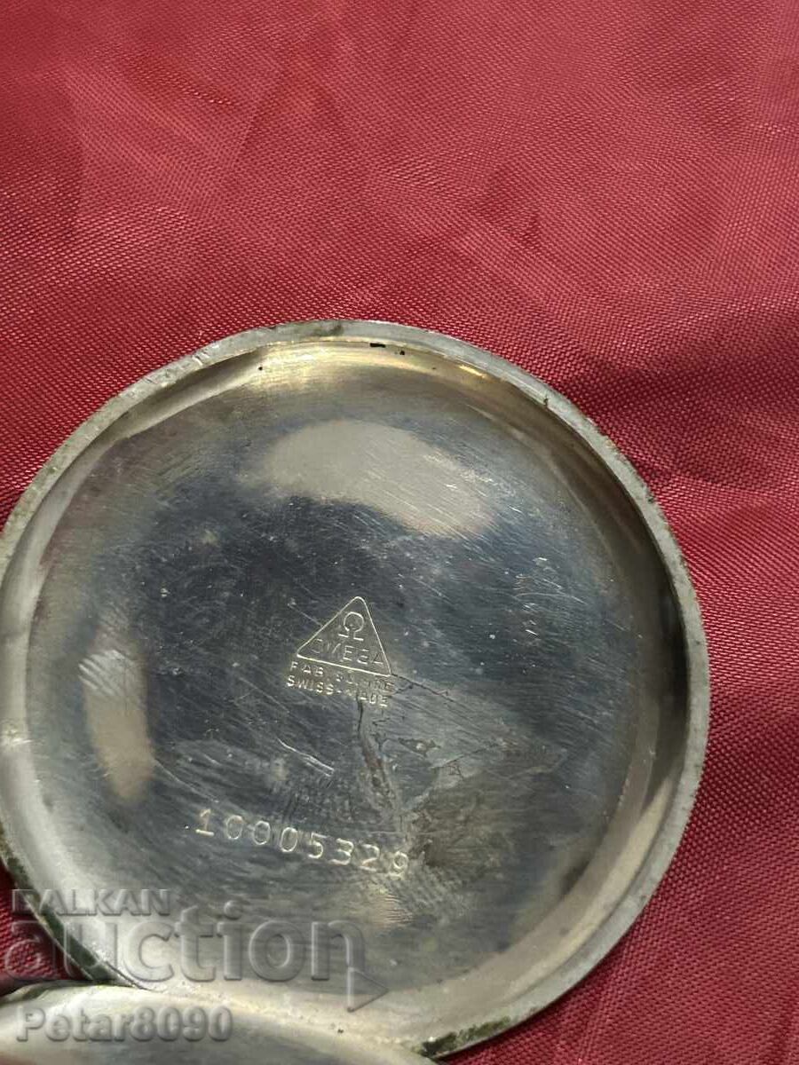Ceas de buzunar Omega Minele de Stat Pernik 1941 funcționează Rar - 6