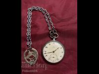 Ceas de buzunar Omega Minele de Stat Pernik 1941 funcționează Rar