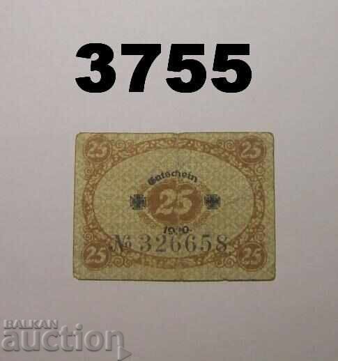 Glauchau 25 pfennig 1920 Германия с цена € 0.50 | 0.98 лв.