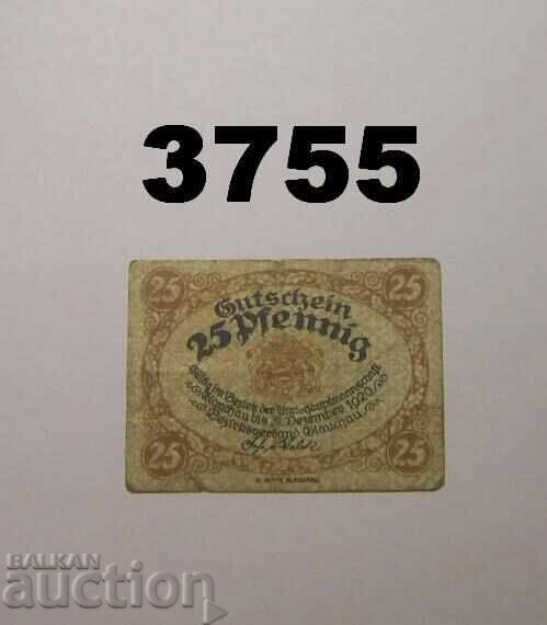 Glauchau 25 pfennig 1920 Германия