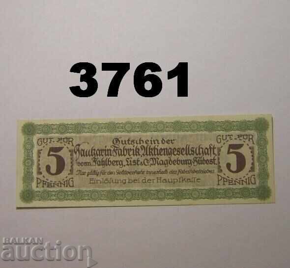 Magdeburg-Südost Saccharin-Fabrik 5 Pfennig Γερμανία