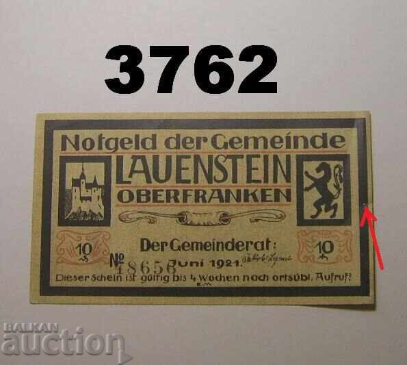 Lauenstein 10 pfennig 1921 Germany