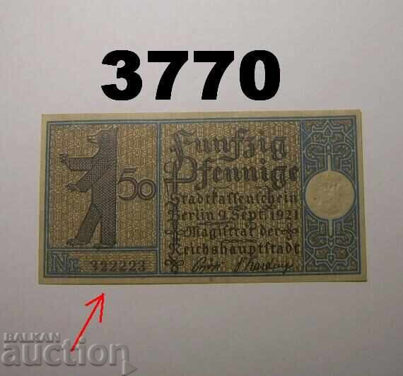 Berlin 50 pfennig 1921 Германия с цена € 0.50 | 0.98 лв.