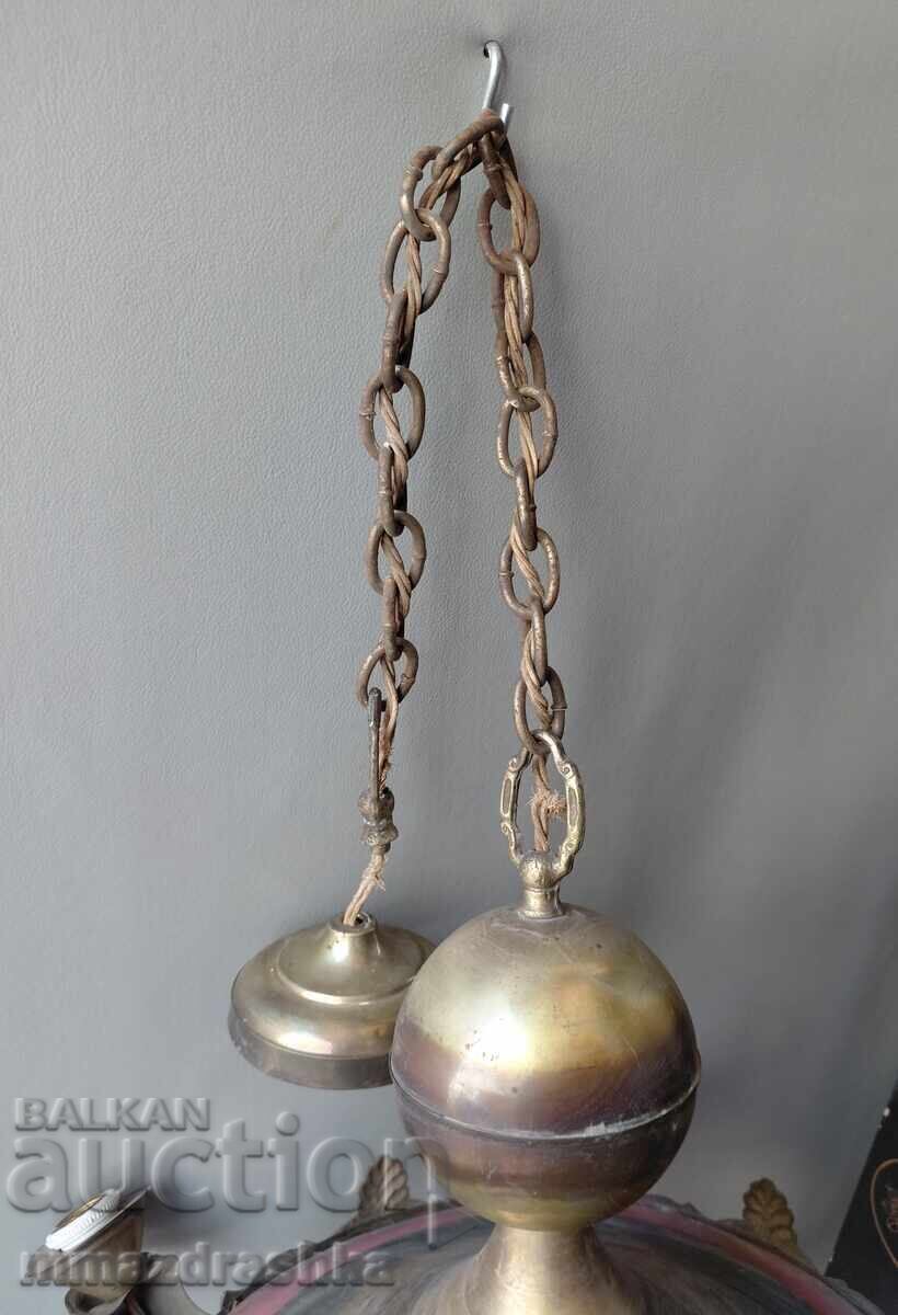Auction  Bronze chandelier over 100 years old