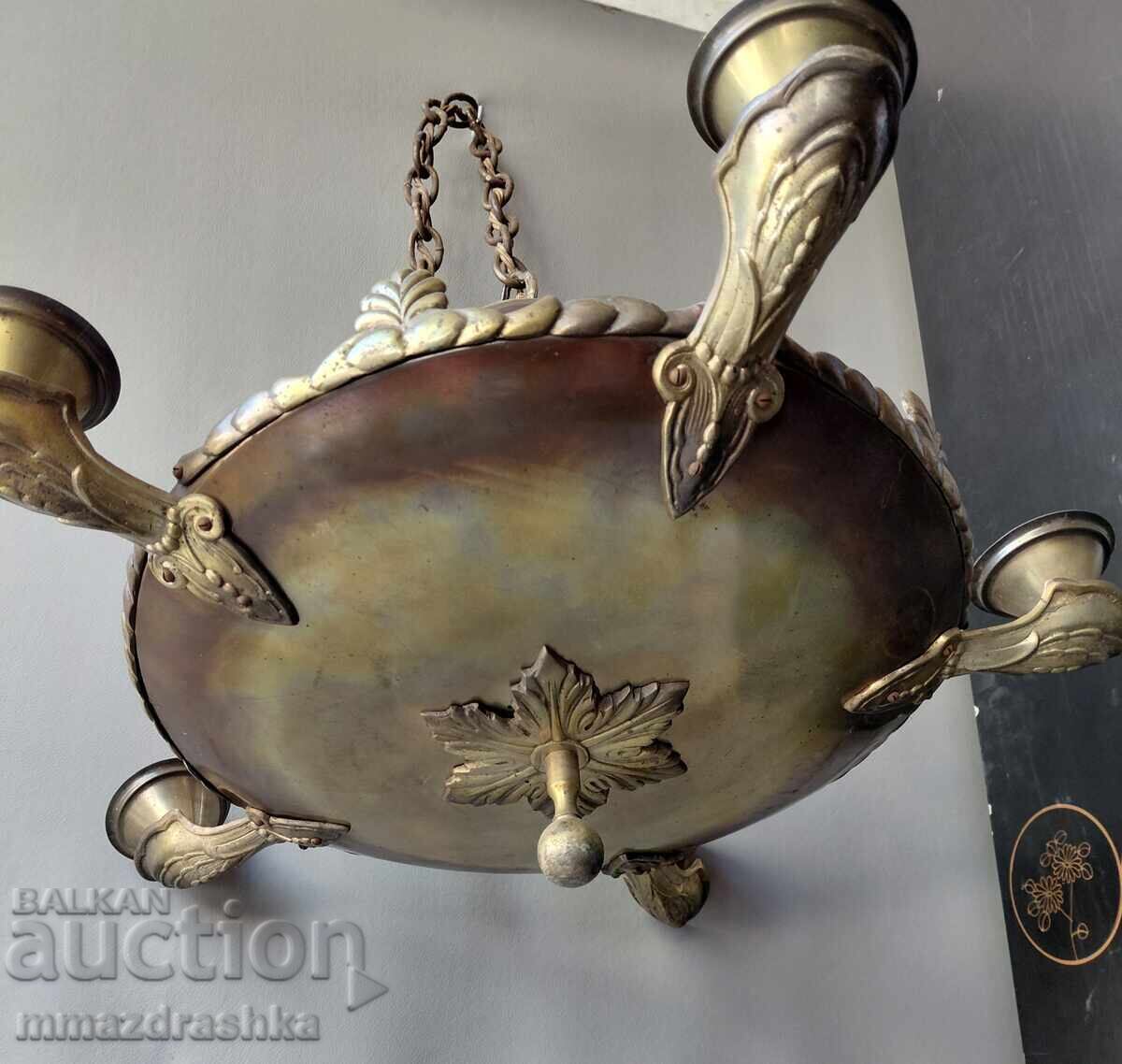 Bronze chandelier over 100 years old
