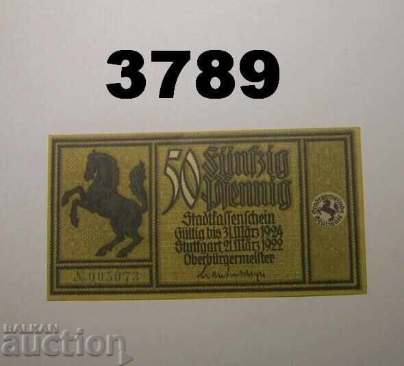 Stuttgart 50 pfennig 1922 Германия