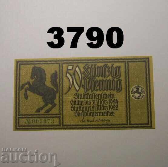 Stuttgart 50 pfennig 1922 Германия