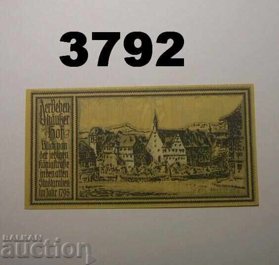 Stuttgart 50 pfennig 1922 Germany with price € 1.50 | 2.93 BGN