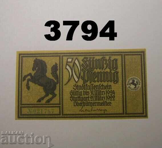 Stuttgart 50 pfennig 1922 Germania