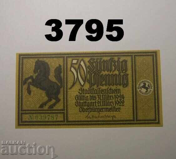 Στουτγκάρδη 50 πφένιχ 1922 Γερμανία