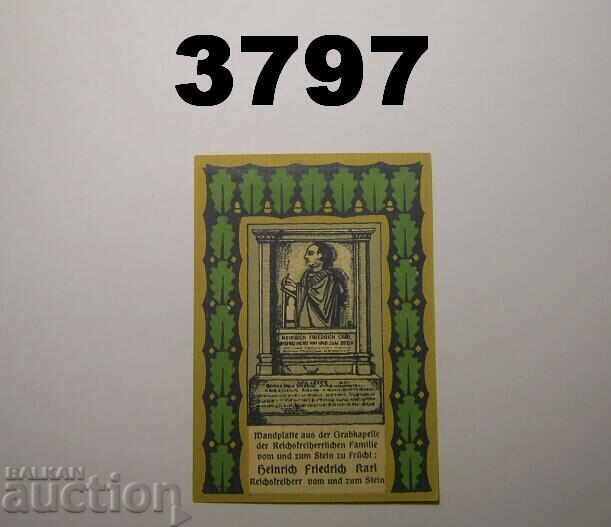 Frücht 25 pfennig 1922 Γερμανία με τιμή € 0.80 | 1.56 BGN