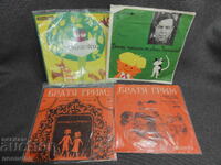 BZC LOT 4 RETRO VINYL RECORDS CHILDREN'S FAIRY TALES BALKANTON
