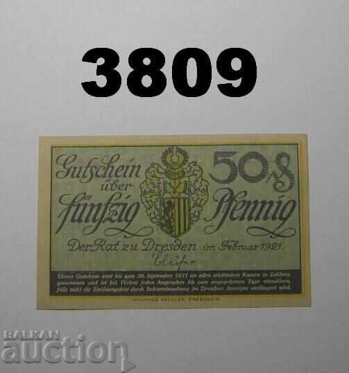 Δρέσδη 50 πφένιχ 1921 Γερμανία
