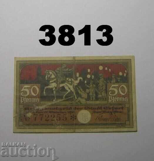 Erfurt 50 pfennig 1918 Germania