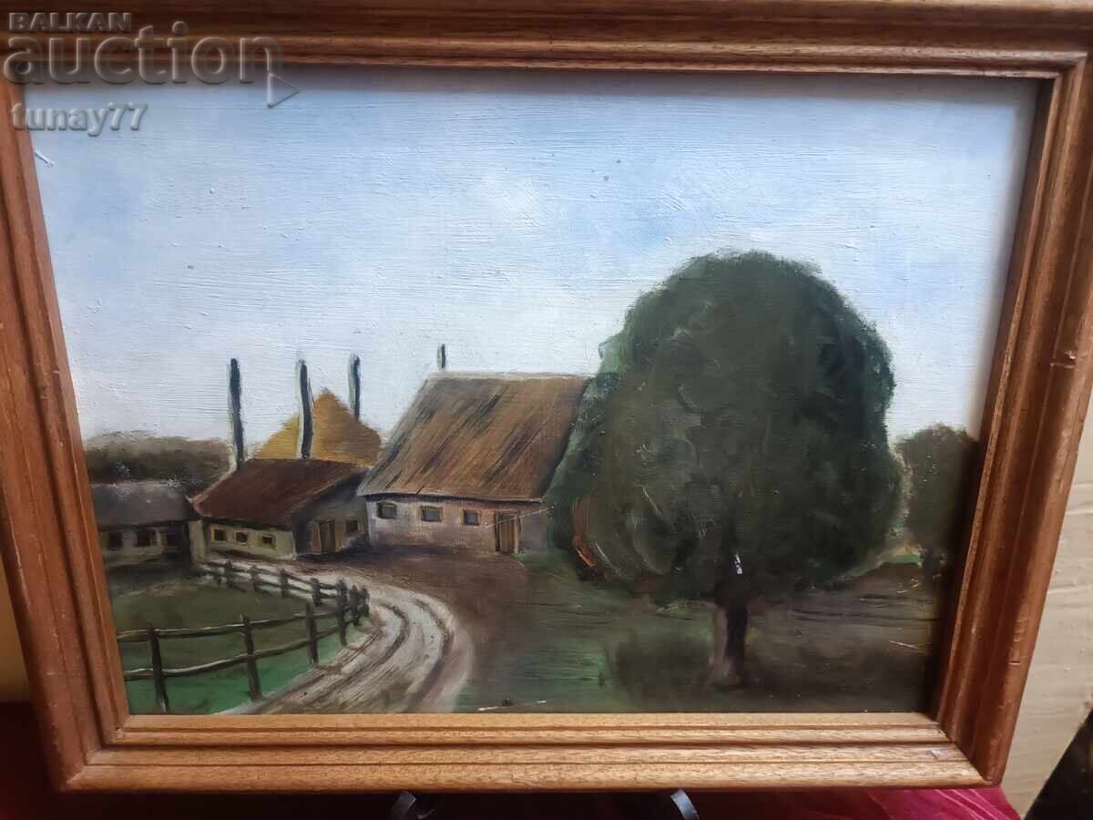 Πρωτότυπος πίνακας με ελαιοχρώματα σε ξύλο!!! με τιμή € 0.01 | 0.02 BGN