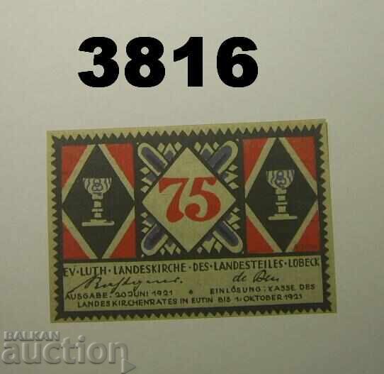 Λίμπεκ 75 Πφένιγκ 1921 Γερμανία
