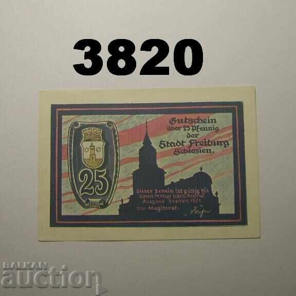Freiburg i. Schles 25 pfennig 1921 Germania