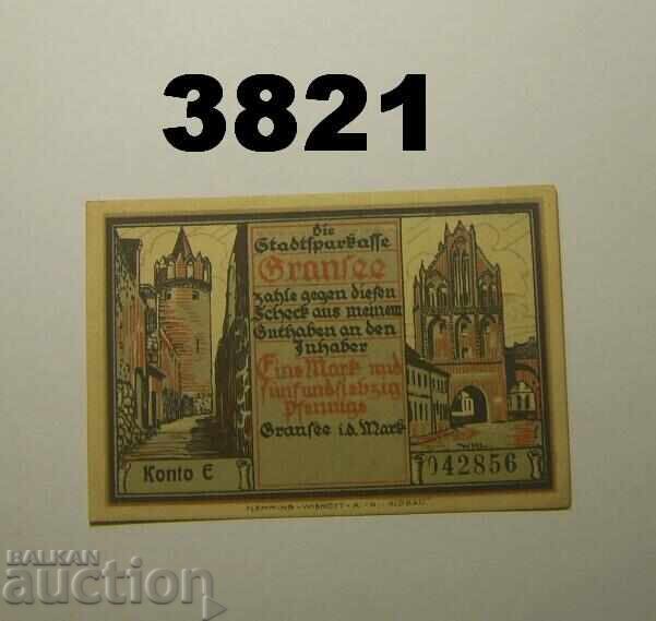 Gransee 125 pfennig Notgeld Germania