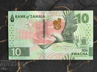 Bancnotă - Zambia - 10 kwacha UNC | 2025