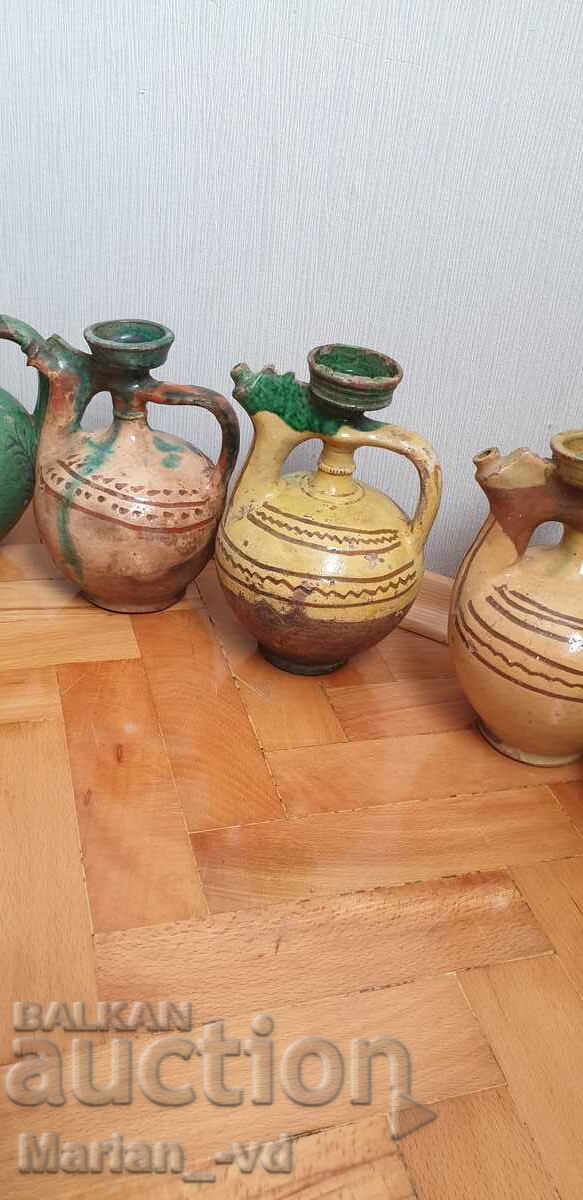 Licitație Lot de 8 bucăți de krondiri bulgărești vechi, bărdele, ceramică