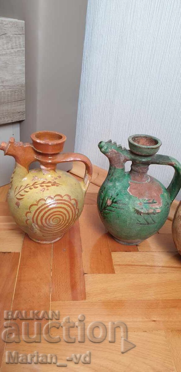 Livrarea Lot de 8 bucăți de krondiri bulgărești vechi, bărdele, ceramică