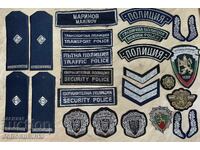LOT Shoulder boards, Emblems, Patches—25 pieces
