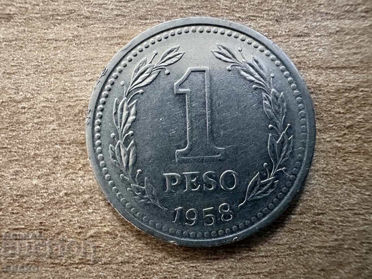 Argentina - 1 peso (1958) Argentina - 1 peso (1958)