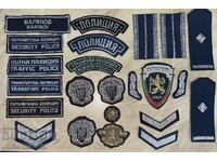 LOT Patches, Emblems, Shoulder boards—23 pieces