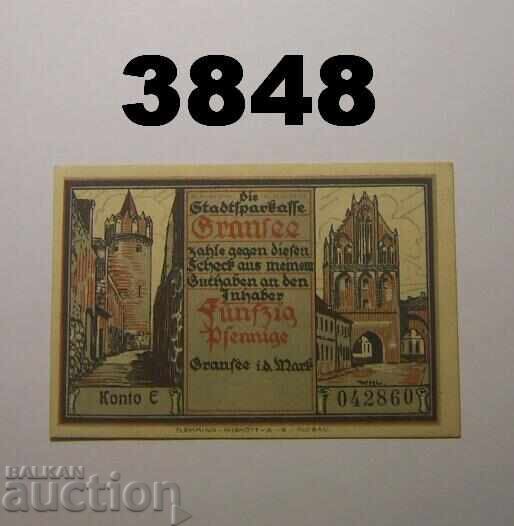 Gransee 50 pfennig Notgeld Germany