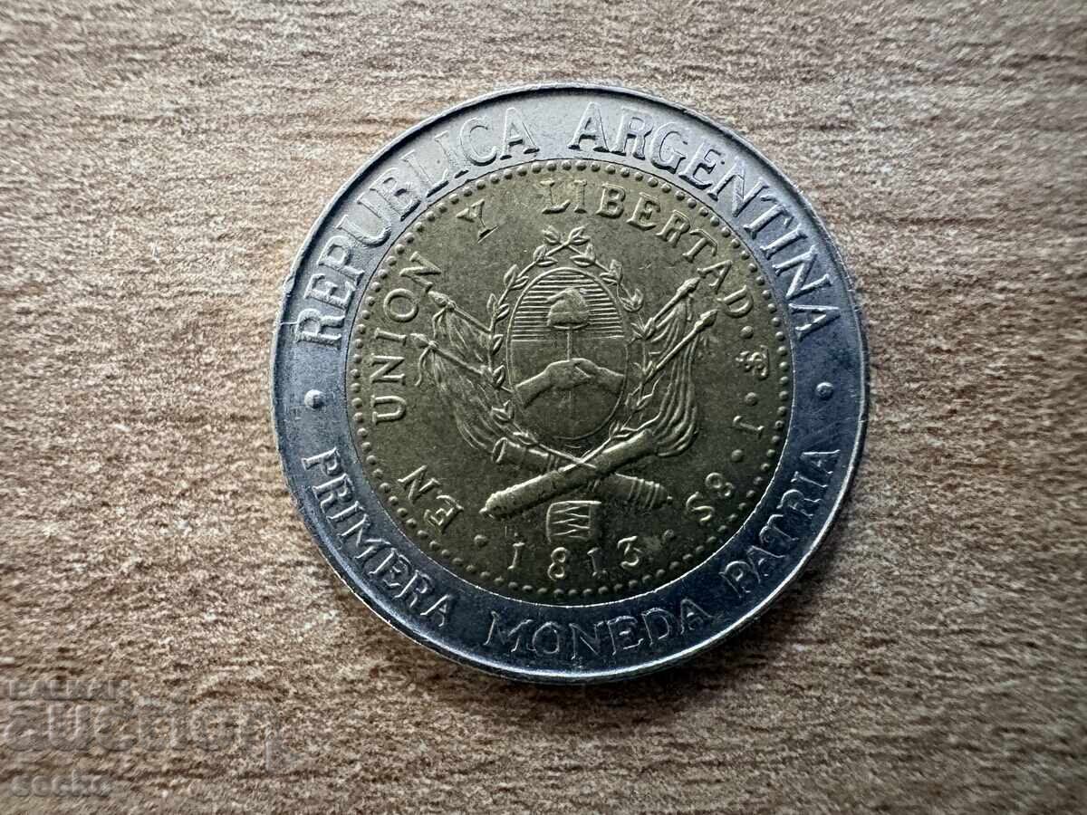 Argentina - 1 peso (2013) - 200 ani de la prima monedă națională cu preț € 0.80 | 1.56 BGN