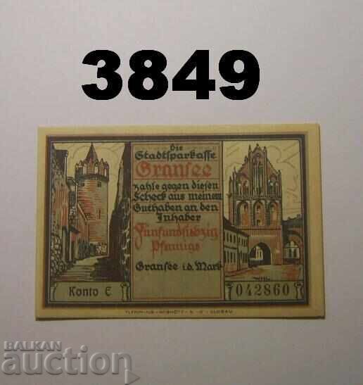 Gransee 75 pfennig Notgeld Germany