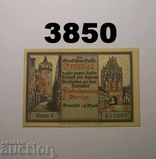 Γκράνζε 25 πφέννιχ Notgeld Γερμανία