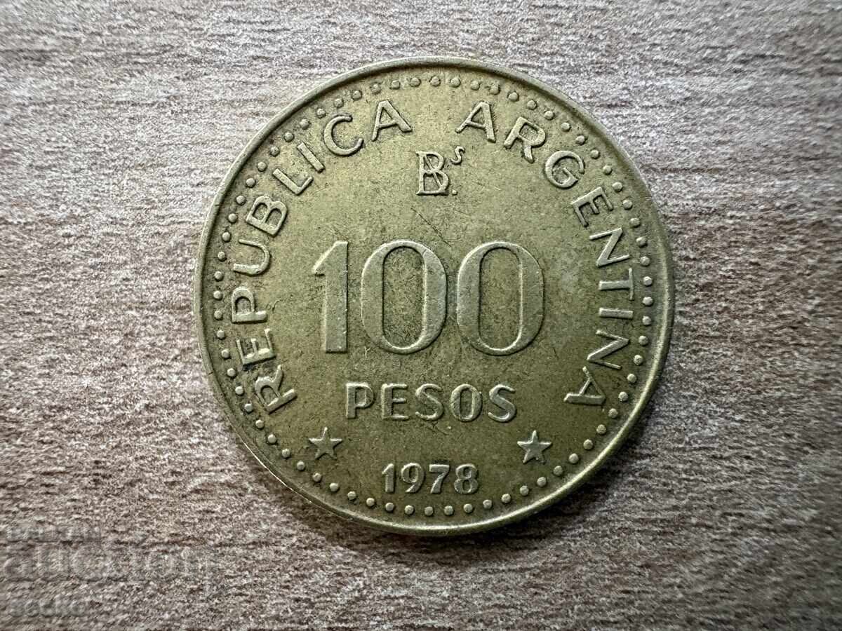 Argentina - 100 pesos (1978) - 200 de ani de la nașterea