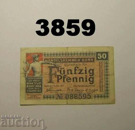 R! Bonn 50 pfennig 1917 Germany