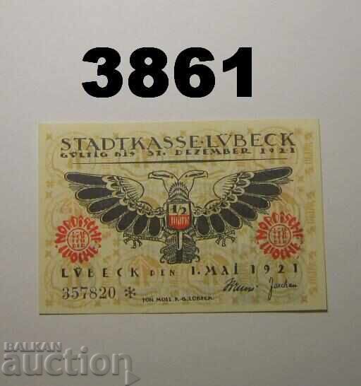 Λίμπεκ 50 φεννίγκ 1921 Γερμανία