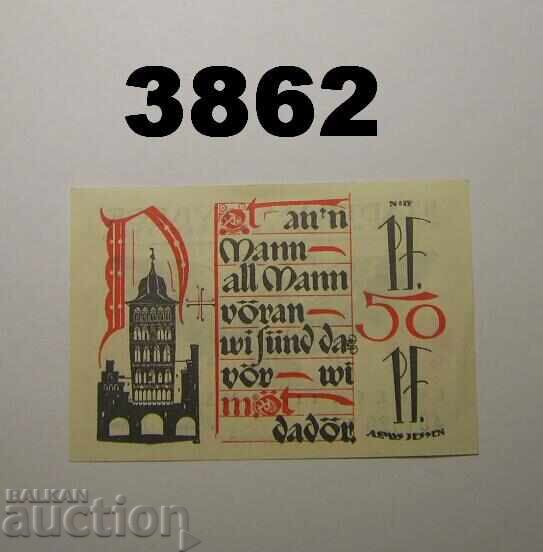 Λίμπεκ 50 φεννίγκ 1921 Γερμανία με τιμή € 1.00 | 1.96 BGN