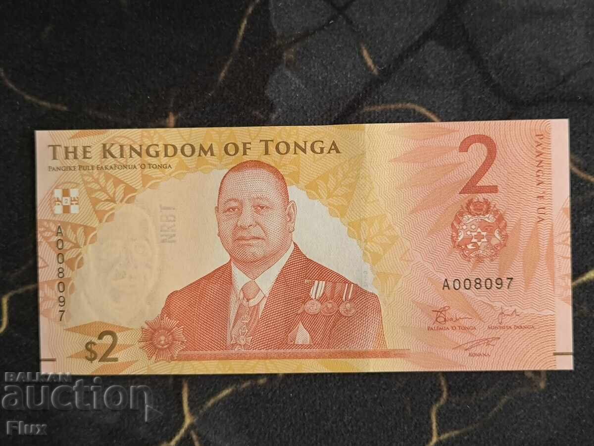 Τραπεζογραμμάτιο - Τόνγκα - 2 paanga UNC | 2024