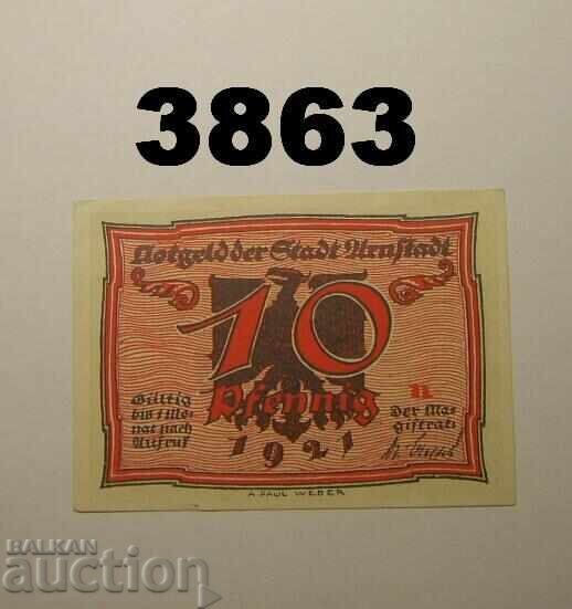 Arnstadt 10 pfennig 1921 Germania