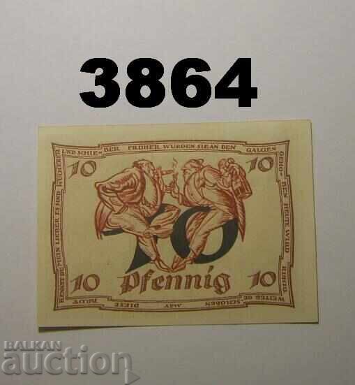 Arnstadt 10 pfennig 1921 Γερμανία με τιμή € 0.80 | 1.56 BGN